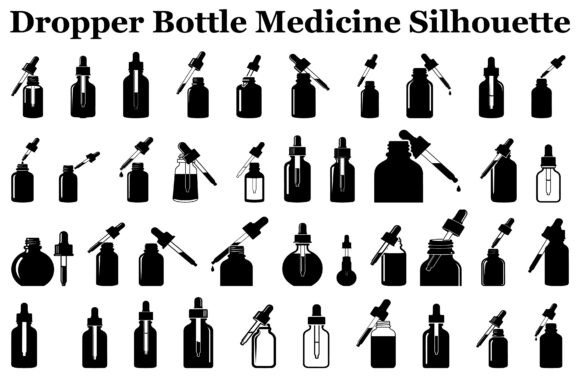 Dropper Bottle Medicine Silhouette