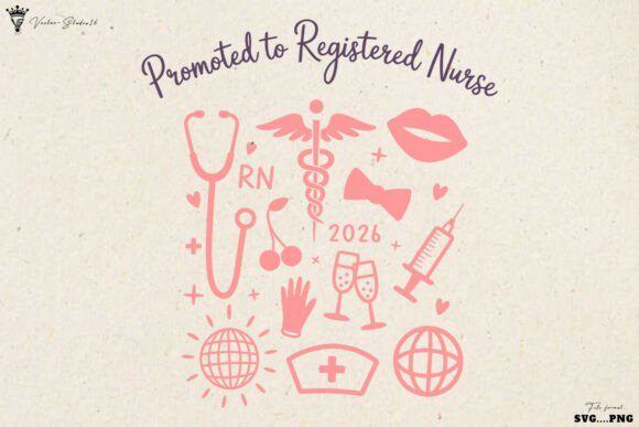 Graduation Registered Nurse SVG PNG