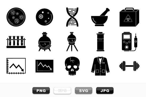 Laboratory Science Icon Set
