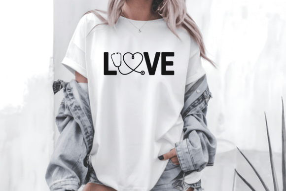 Love Nurse SVG Medical Heart Inspired