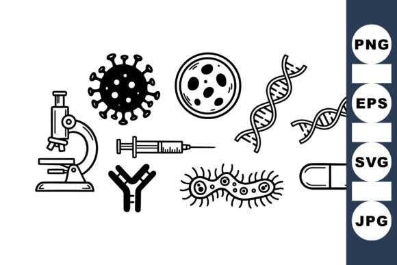 Microbiology Science Vector Set