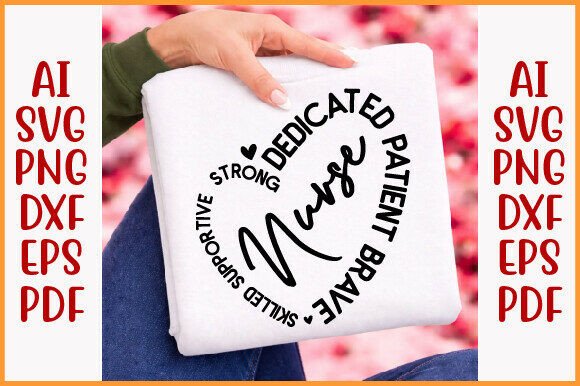 Nurse SVG: Stethoscope & Heart Design