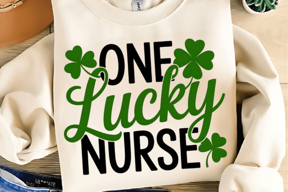 One Lucky Nurse SVG, St Patricks Day